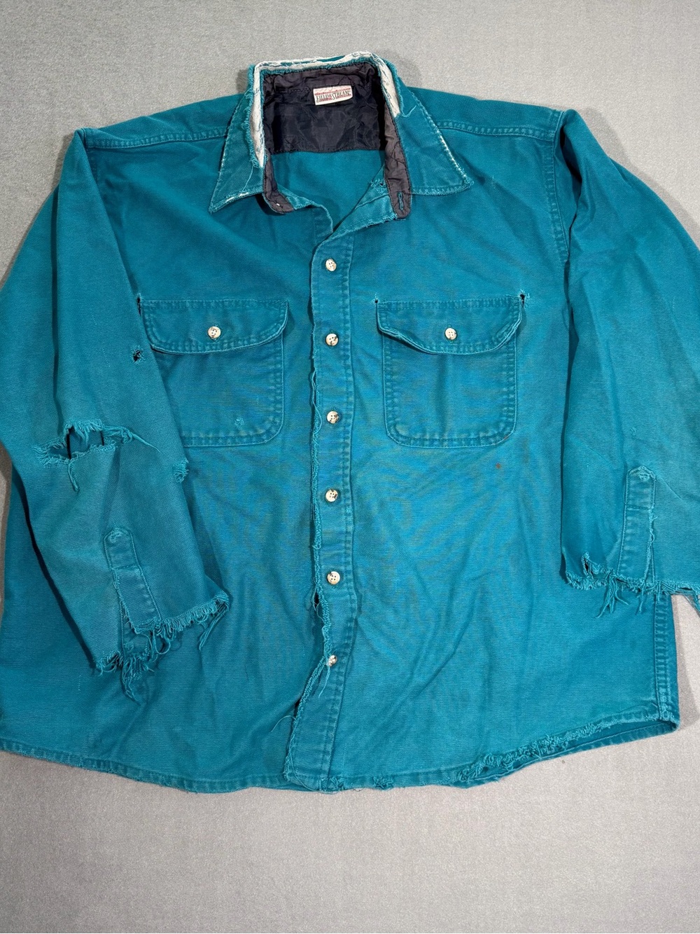Field & Stream Teal Button-Up Shirt Jacket